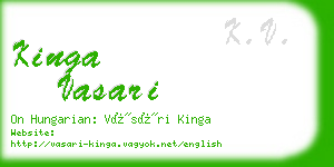 kinga vasari business card